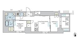 つくばエクスプレス 浅草駅 徒歩1分の賃貸マンション 7階1SLDKの間取り