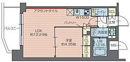 JR京浜東北・根岸線 川口駅 徒歩13分の賃貸マンション 9階1LDKの間取り