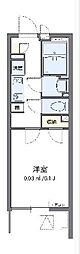 クレイノＭＩＲＡＩ 1階1Kの間取り