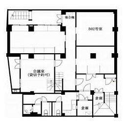 東京メトロ副都心線 北参道駅 徒歩1分の賃貸マンション 地下1階ワンルームの間取り