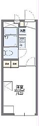 レオパレスＭ＆Ｔ 206 2階1Kの間取り