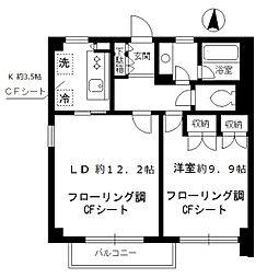 東京メトロ丸ノ内線 四谷三丁目駅 徒歩4分の賃貸マンション 3階1LDKの間取り