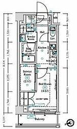 ＬＵＭＥＥＤ蒲田南 2階1Kの間取り