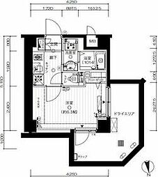 ラ・シード馬込レフィナード 1階1Kの間取り
