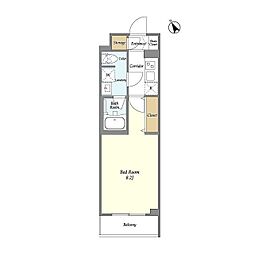 ＥｓＴＲＵＴＨ　ＭＡＧＯＭＥ 1階1Kの間取り