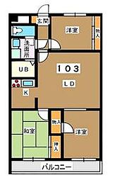 都営三田線 志村三丁目駅 徒歩7分の賃貸マンション 1階3LDKの間取り