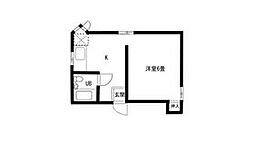 JR山手線 池袋駅 徒歩15分の賃貸アパート 1階1Kの間取り