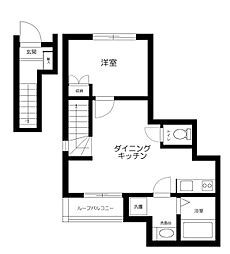 ソルナ西巣鴨 2階1LDKの間取り