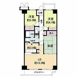 ミストラル岸部南 6階