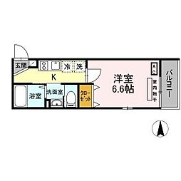 JR常磐線 亀有駅 徒歩10分の賃貸アパート 3階1Kの間取り