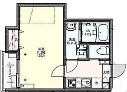 JR常磐線 馬橋駅 徒歩10分の賃貸アパート 3階1Kの室内
