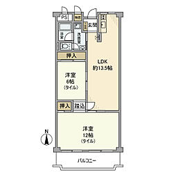 間取図画像 2LDK