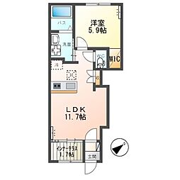 間取図画像 1LDK