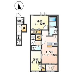 間取図画像 2LDK