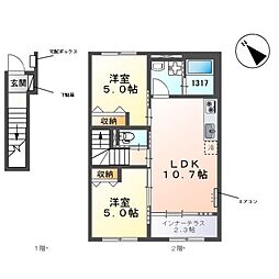 間取図画像 2LDK