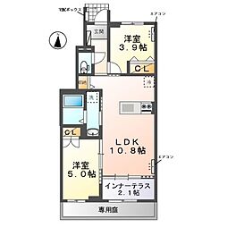 間取図画像 2LDK