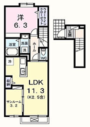 間取図画像 1LDK