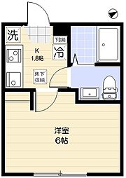 間取図画像 1K