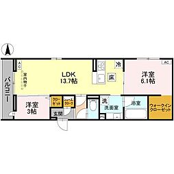 間取図画像 2LDK