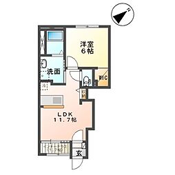 間取図画像 1LDK
