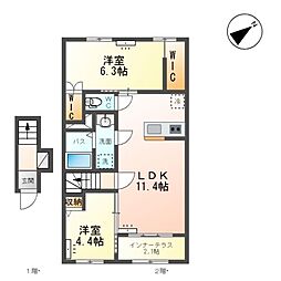 間取図画像 2LDK