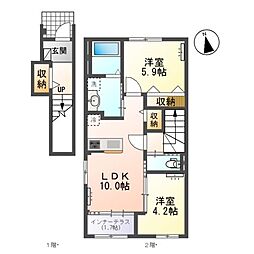間取図画像 2LDK