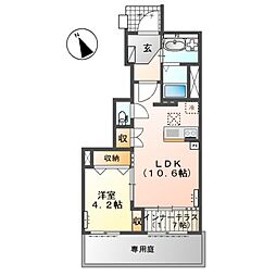 間取図画像 1LDK