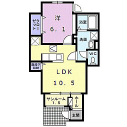 間取図画像 1LDK