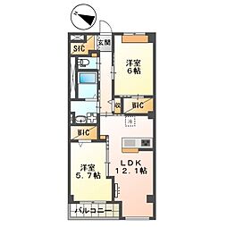 間取図画像 2LDK