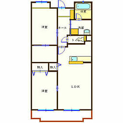 間取図画像 2LDK