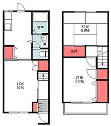 サンセルシオ 2LDKの間取図画像