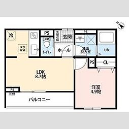 間取図画像 1LDK
