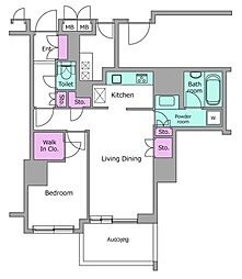 間取図画像 1LDK
