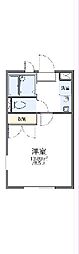 レオパレスマエダ 1Kの間取図画像
