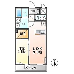 ラウレア 1LDKの間取図画像