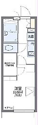 レオパレスアピラ 1Kの間取図画像