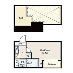 アザーレ・パッシオ相武台前 1Kの間取図画像