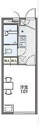 レオパレスルビコン 1Kの間取図画像