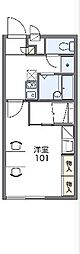 レオパレス南光 1Kの間取図画像