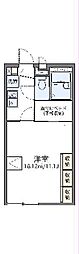 レオパレスエスポワール 1Kの間取図画像