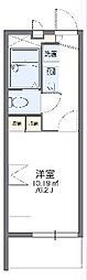 レオパレスCANTERBURY 1Kの間取図画像