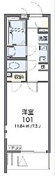 クレイノSOLUTIONS6 1Kの間取図画像