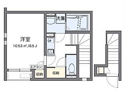 クレイノル・シェノン川名 1Kの間取図画像