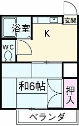 間取図画像 1K