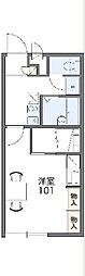 レオパレス大ノ前A 1Kの間取図画像