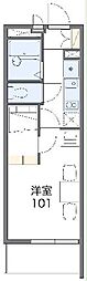 レオパレス豊橋入船 1Kの間取図画像
