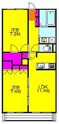 間取図画像 2LDK