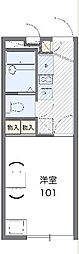レオパレス浦里 1Kの間取図画像