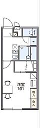 レオパレスノア 1Kの間取図画像