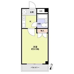 ニュー・チヨダ・マンション ワンルームの間取図画像